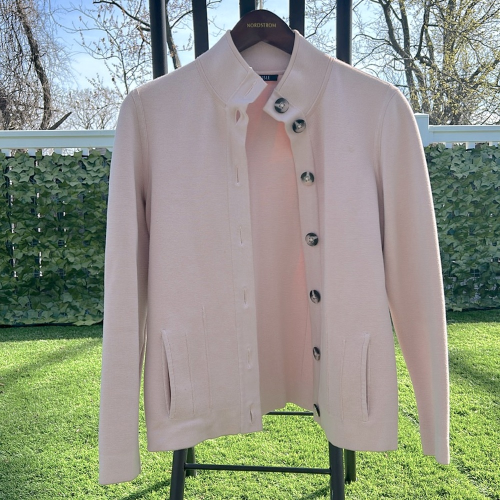 Small Carlisle Light Pink Cardigan